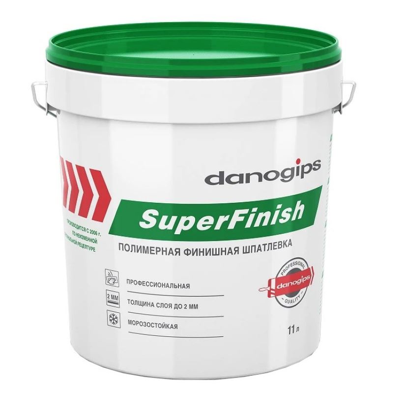 Danogips шпатлевка SuperFinish 18,1кг/11л (33)