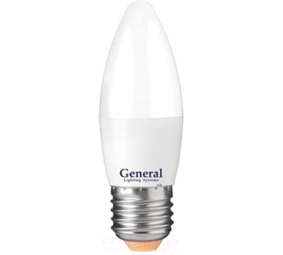 Лампа светодиодная General свеча GLDEN-CF-7-230-E27-6500 